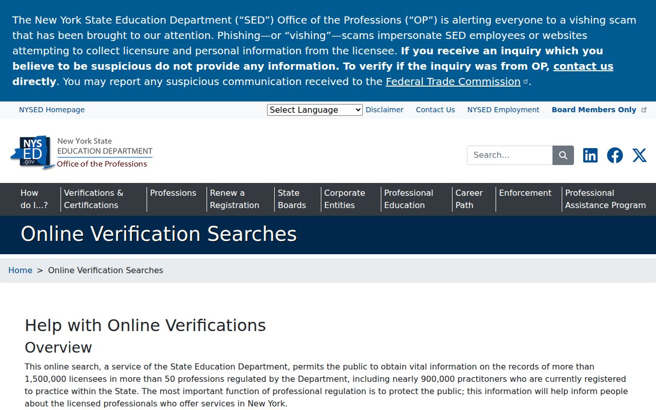 Carmel resident lookup image of New York professional license verification